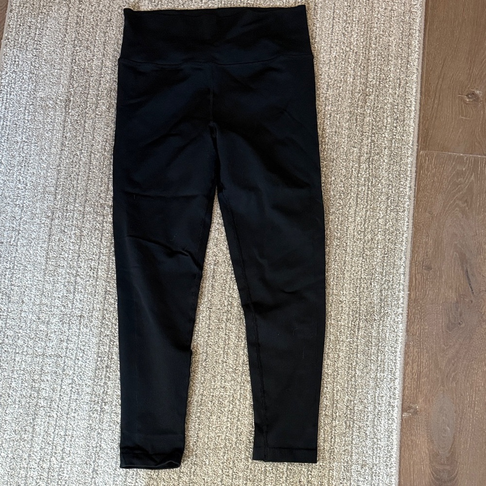 Black ribbed Leggings